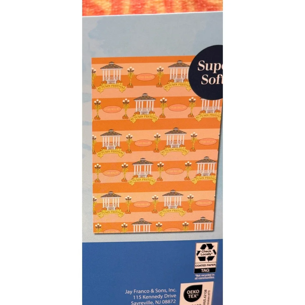 Gilmore Girls Stars Hollow Autumn Festival Plush Throw Blanket Set 50x70 2pk